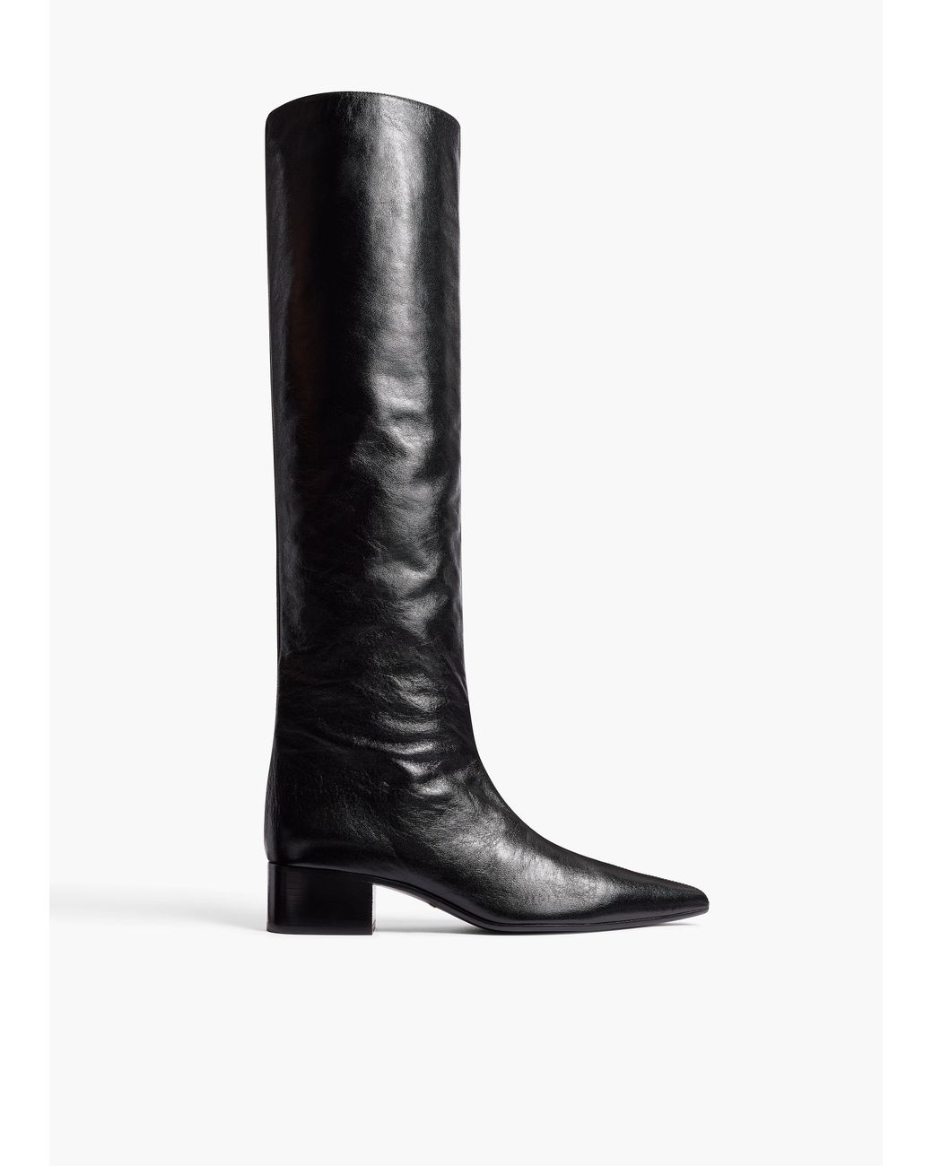 Khaite White Andee Knee-High Boot