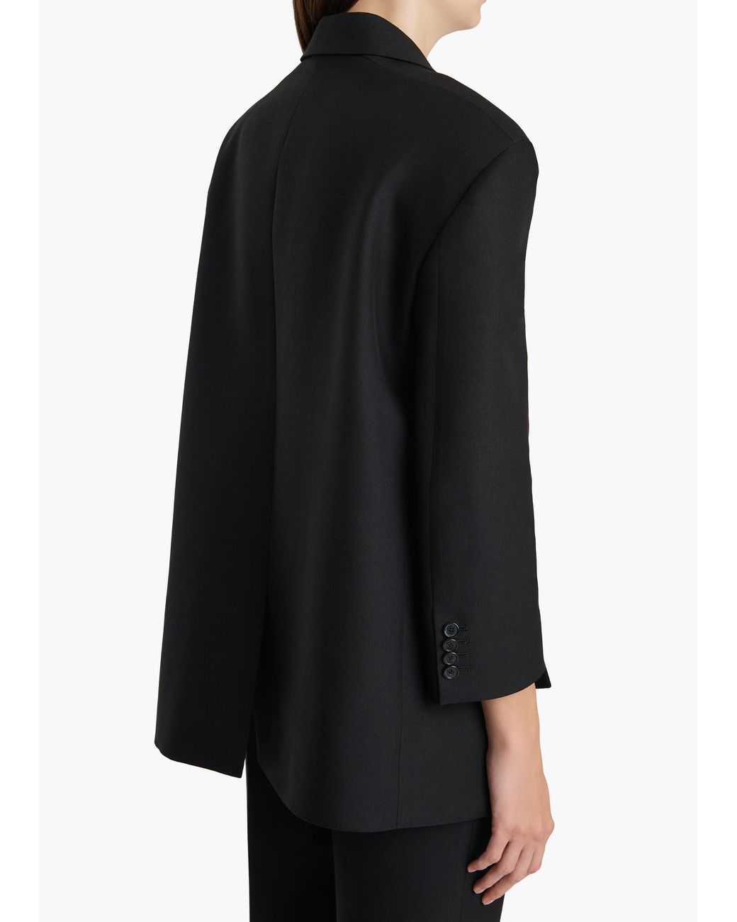 Khaite Black Palto Jacket