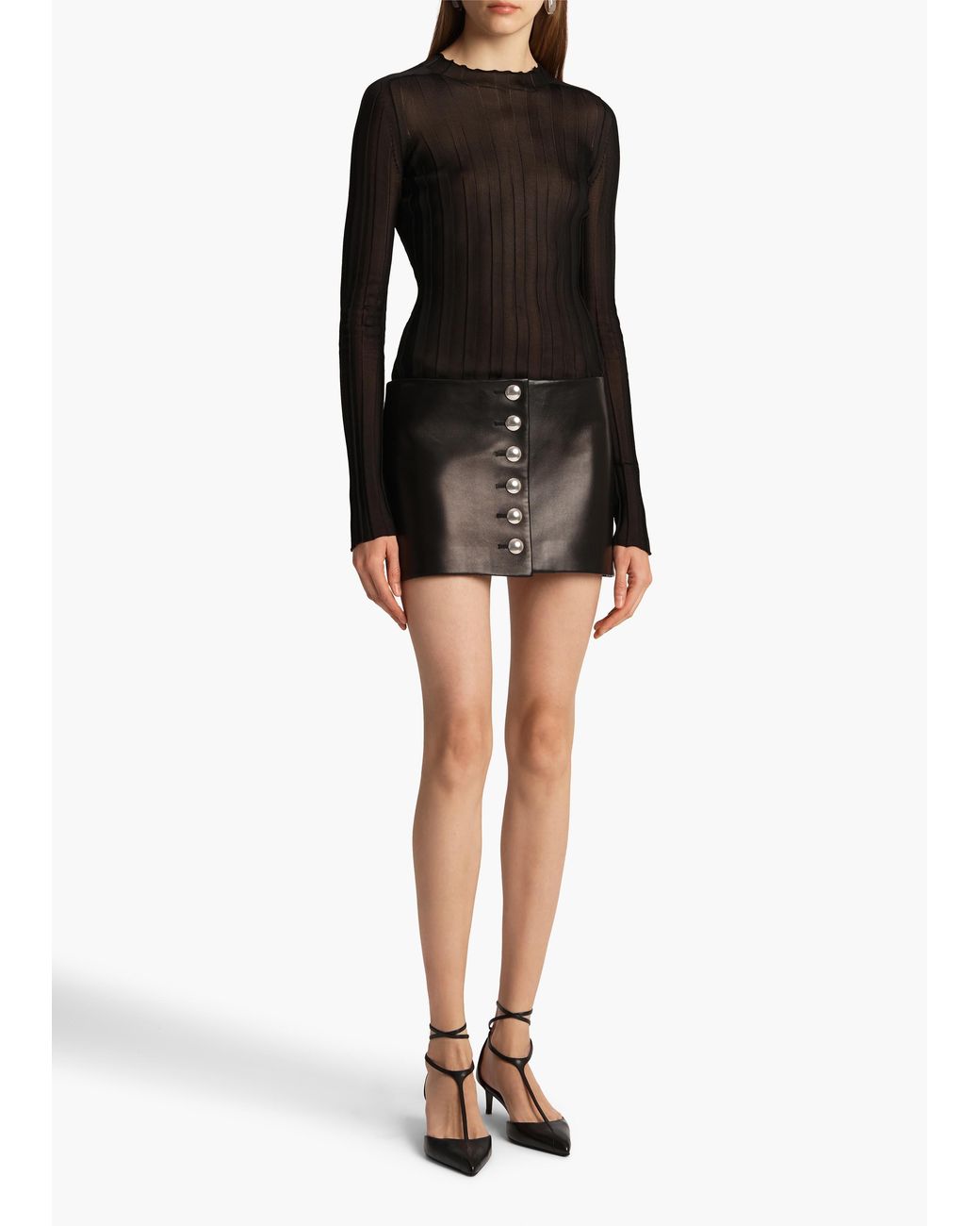 Khaite Black Cosette Top