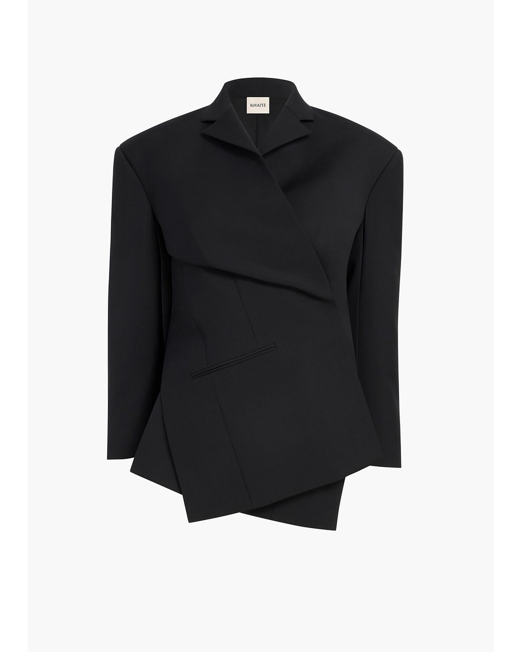 Khaite Black Palto Jacket