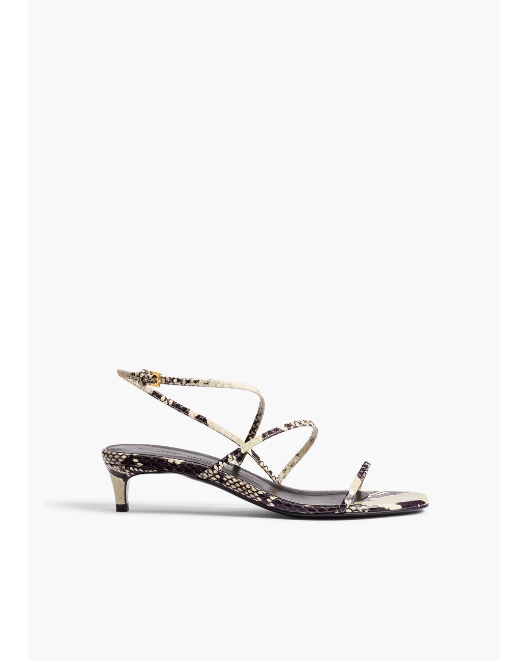 Khaite White Loop Kitten Heel Sandal