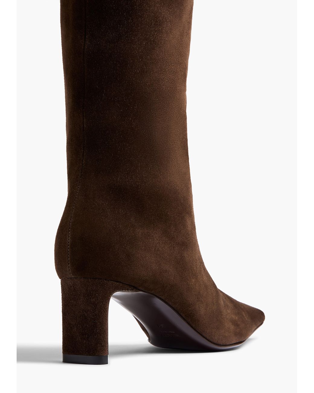 Khaite Brown Ona Knee-High Boot
