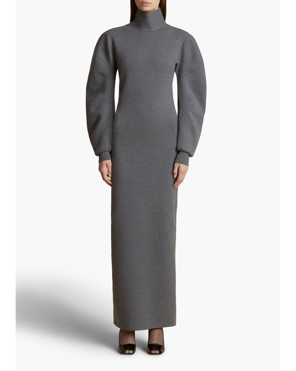Khaite Gray Storm Dress