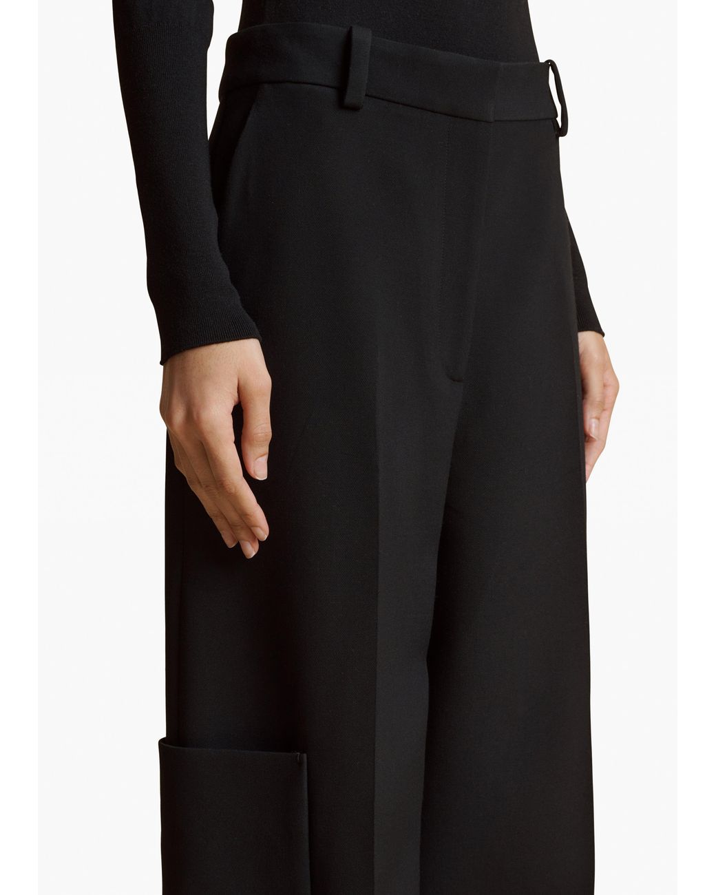 Khaite Black Caiton Pant
