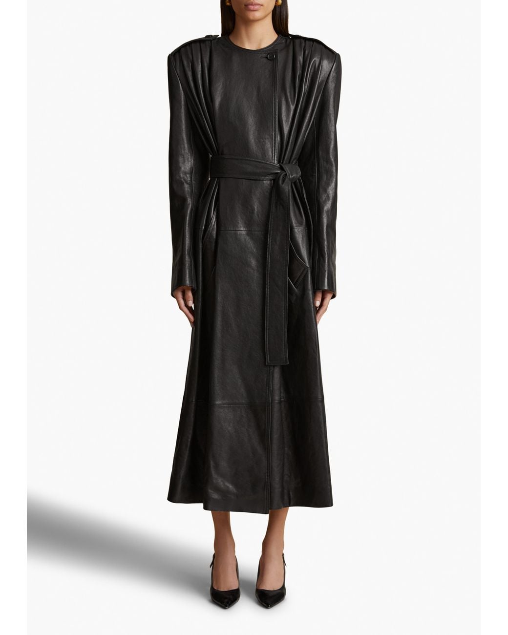 Khaite Black Exclusive Minnler Trench
