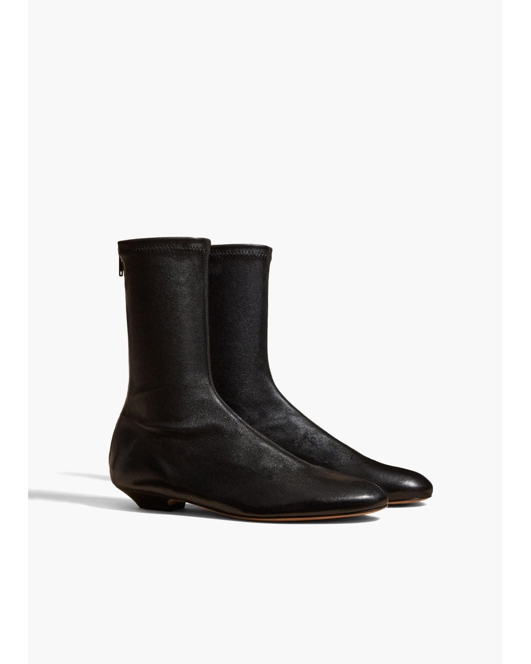 Khaite Black Apollo Flat Ankle Boot