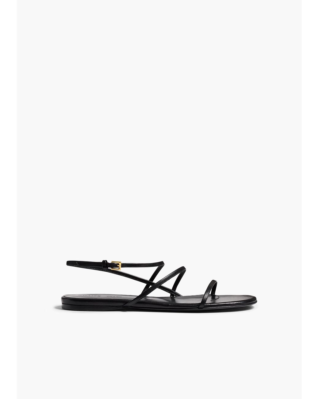 Khaite White Loop Flat Sandal