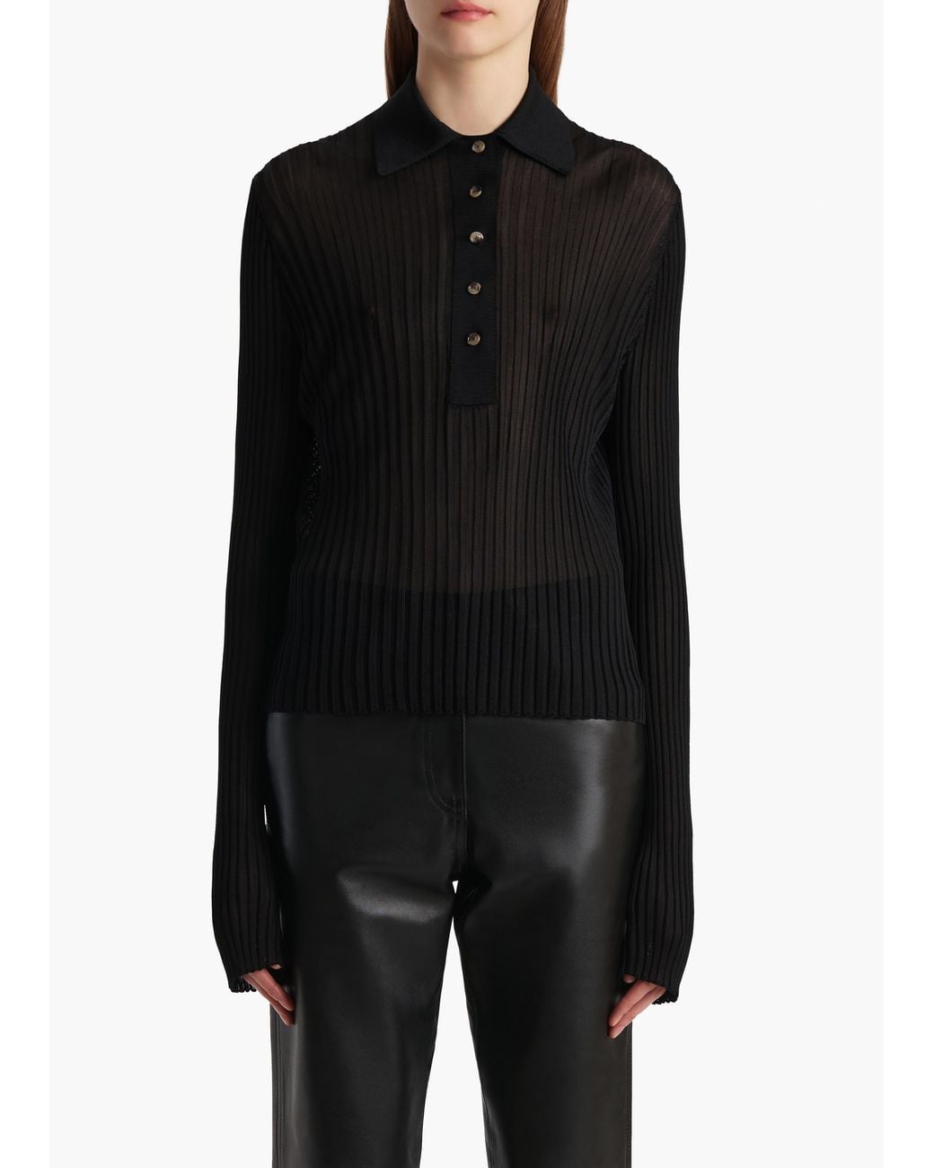 Khaite Black Vin Top