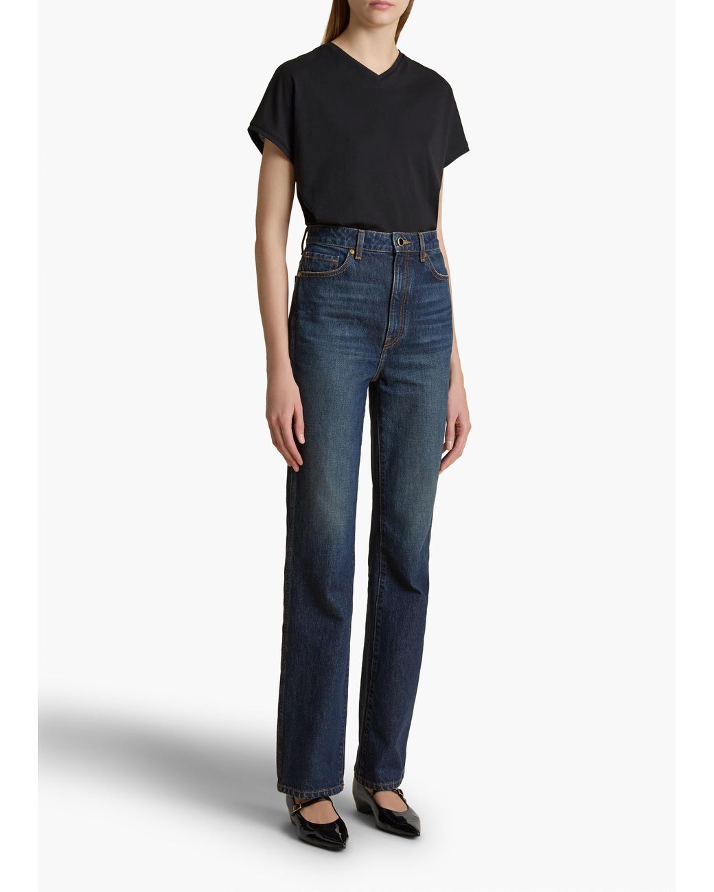 Khaite Black Devra Top