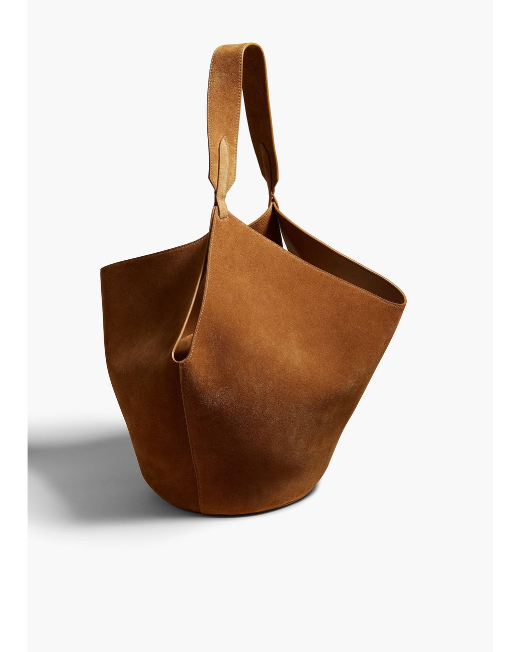 Khaite Brown Medium Lotus Tote