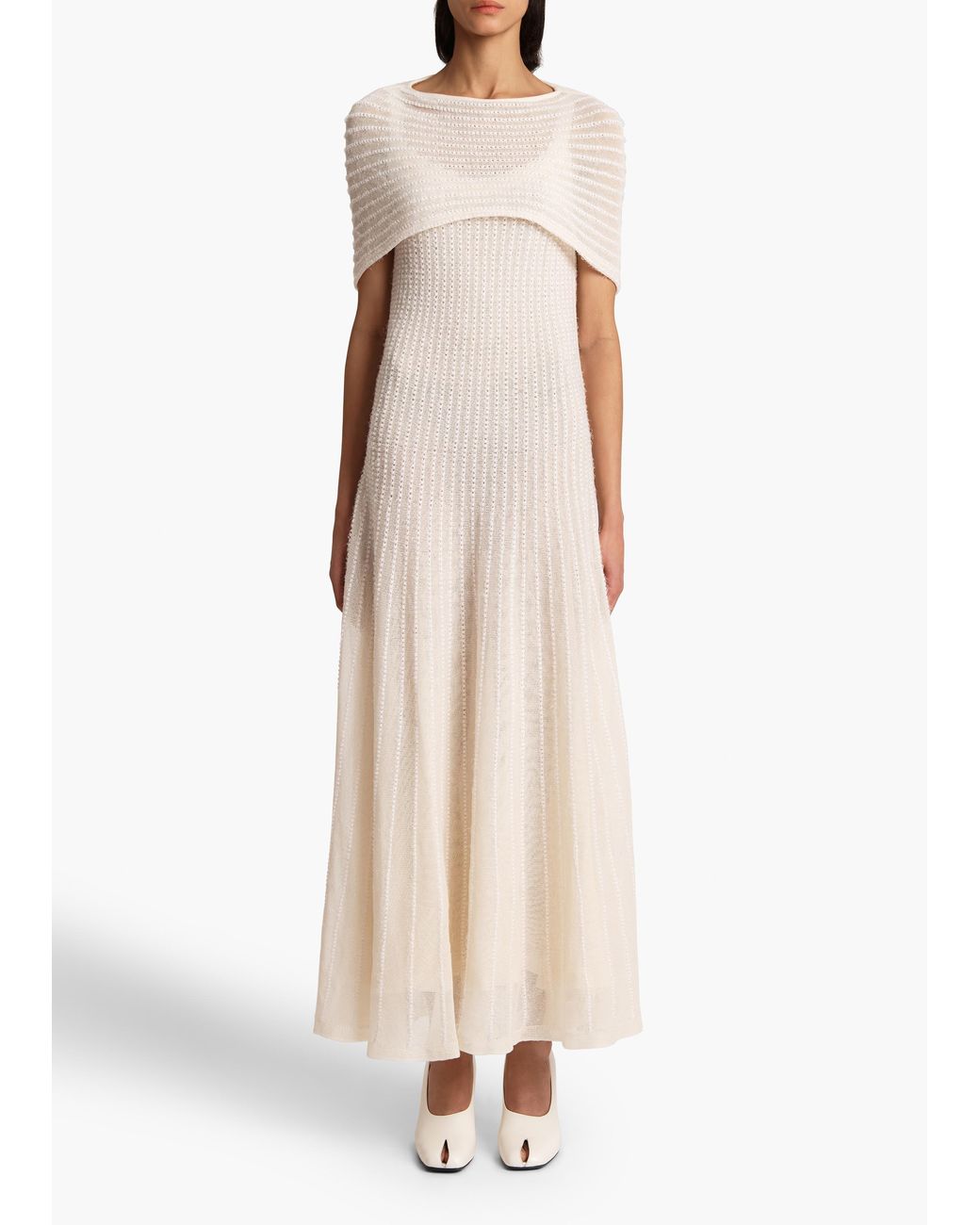 Khaite White Thora Dress