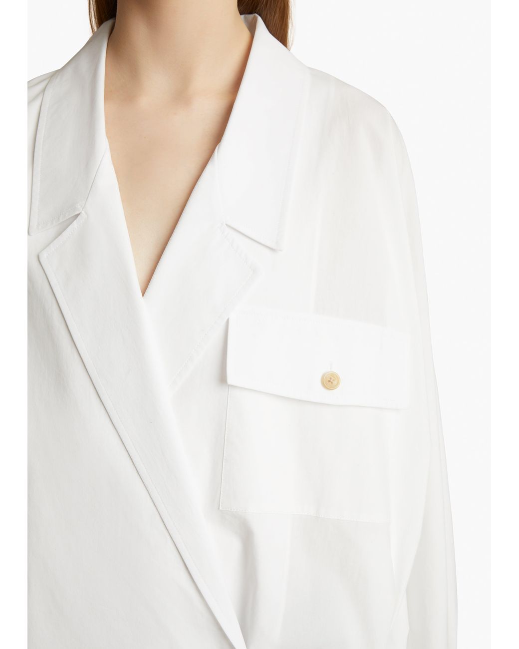 Khaite White Garth Top