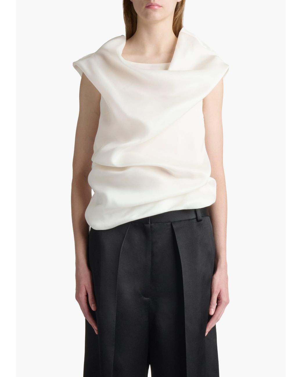 Khaite White Exclusive Luola Top