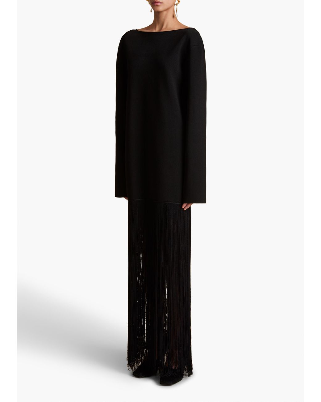 Khaite Black Paley Dress