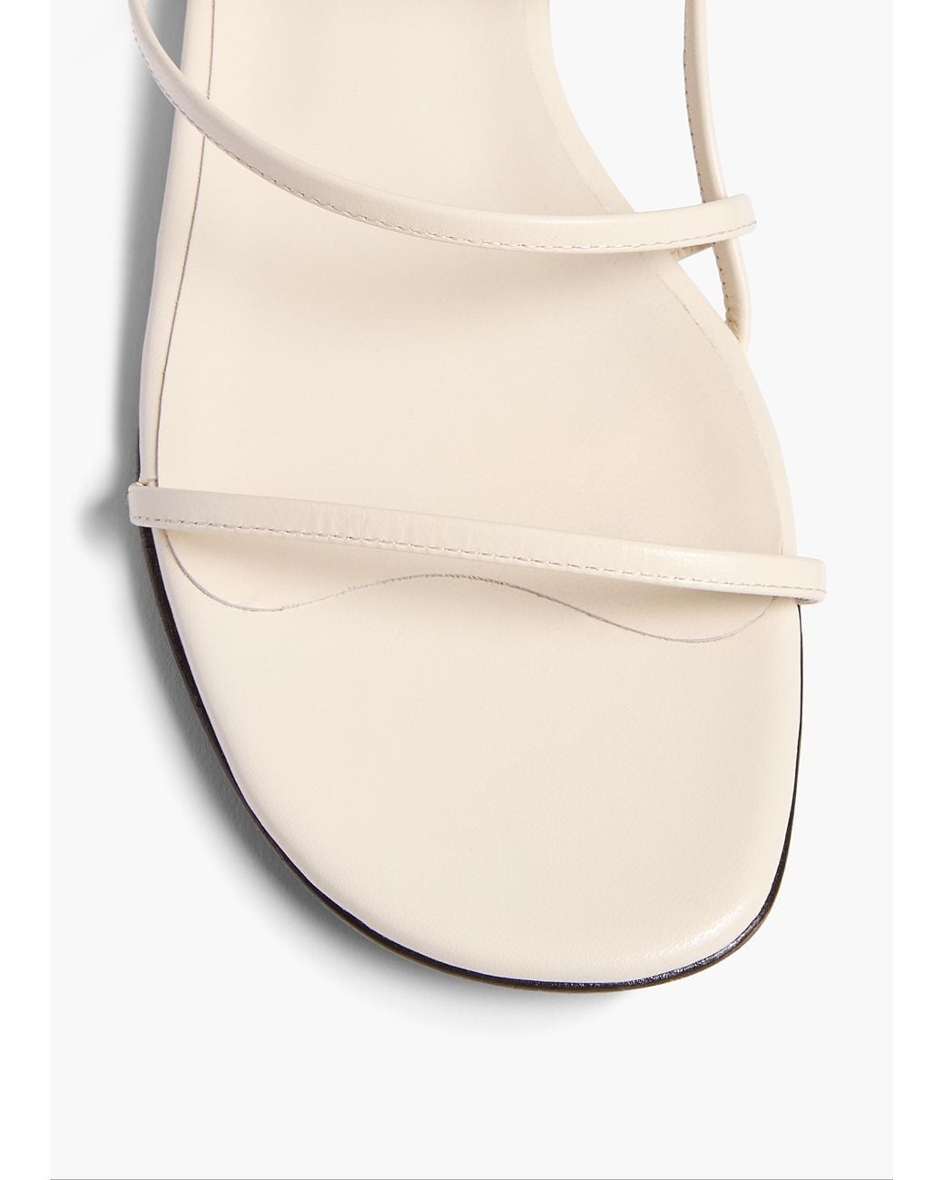 Khaite White Loop Flat Sandal