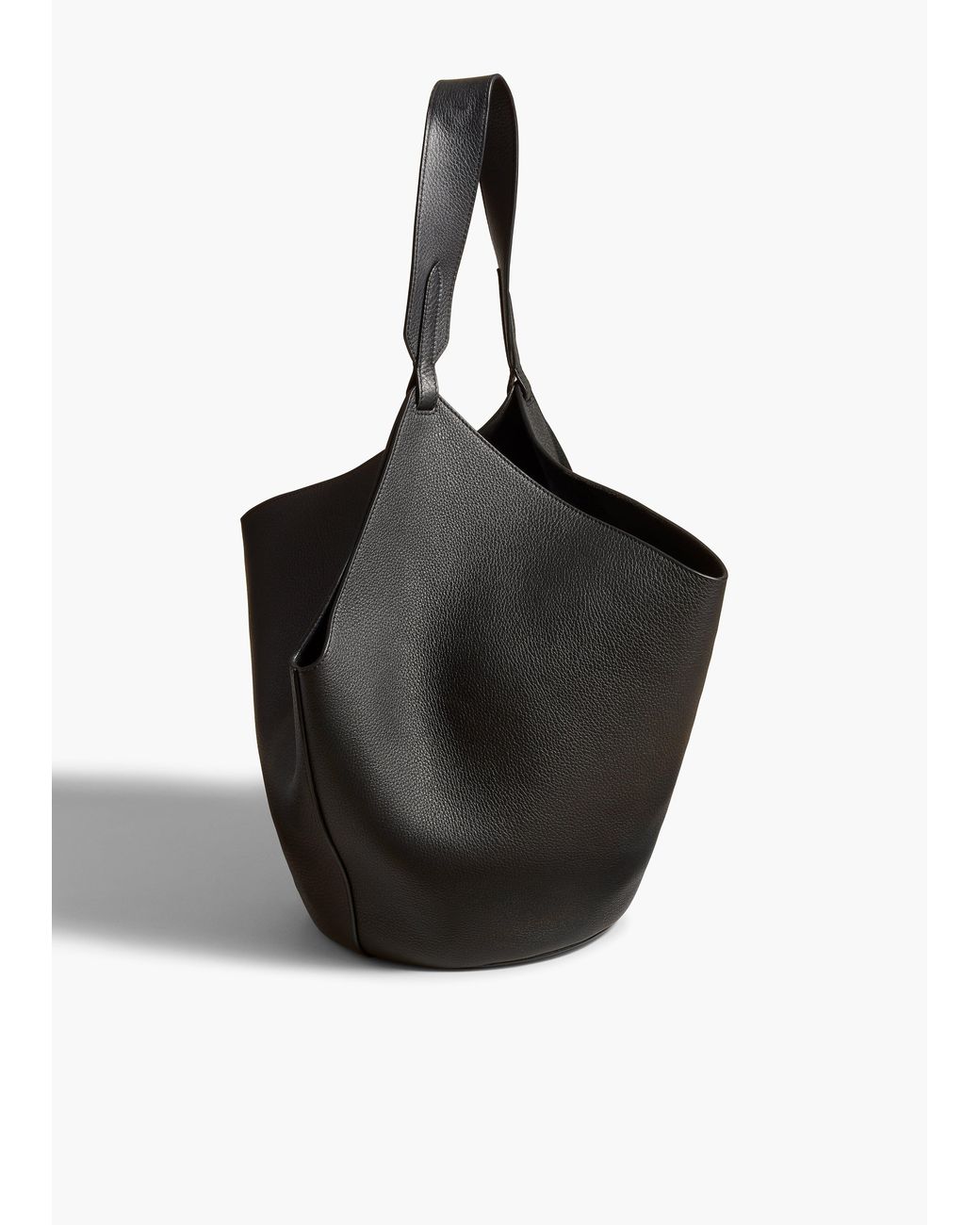 Khaite Black Medium Lotus Tote