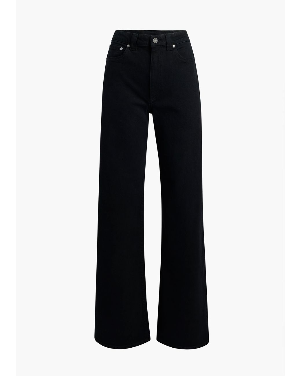 Khaite Black Dane Stretch Jean