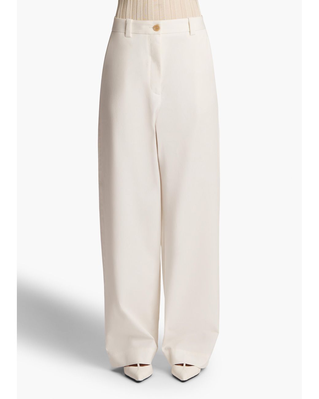 Khaite White Gari Pant