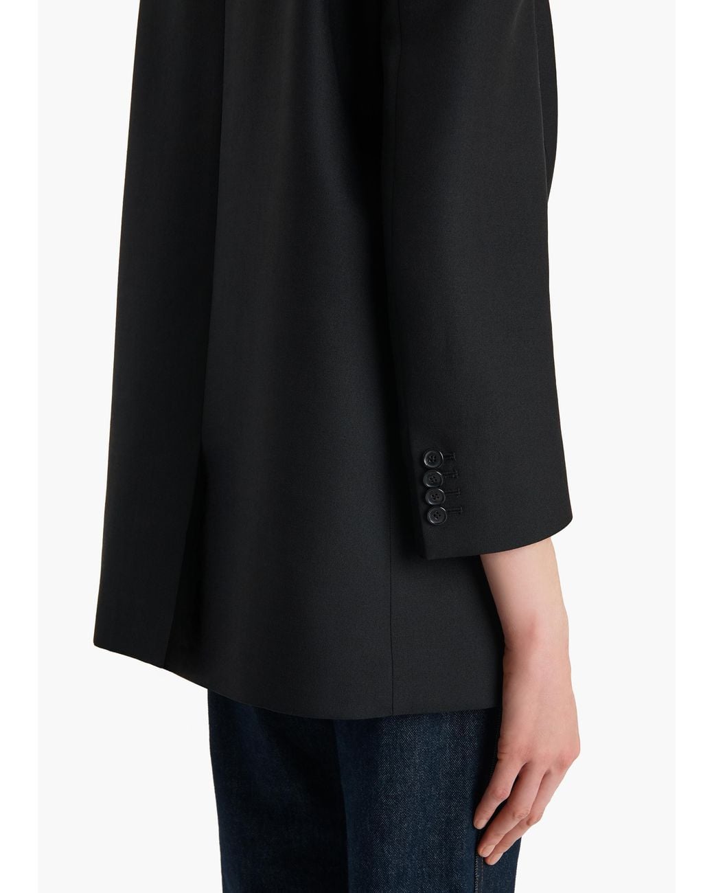 Khaite Black Palto Jacket