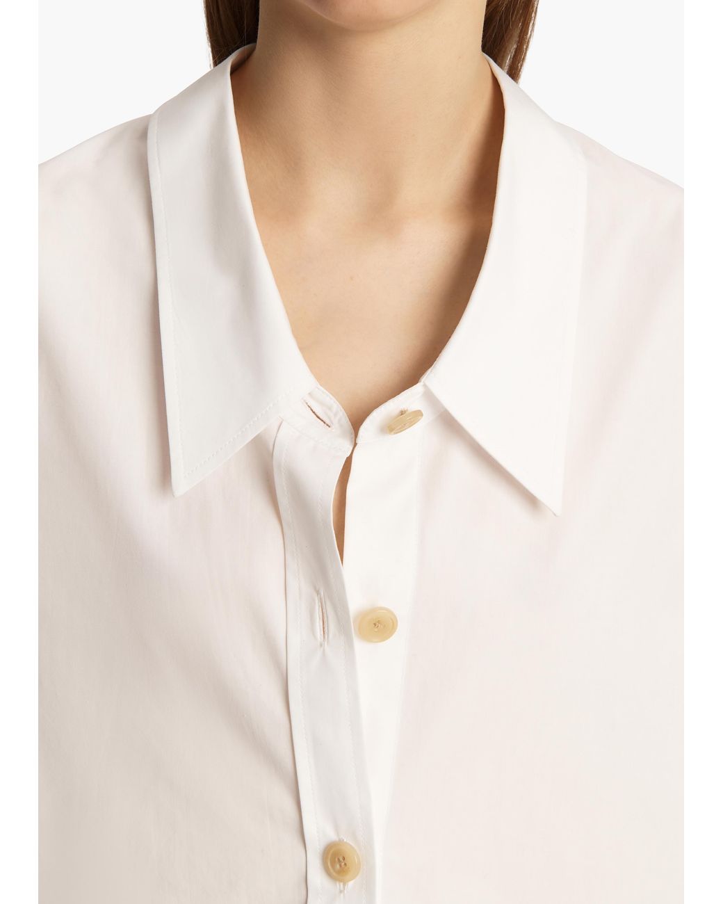 Khaite White Herschel Top