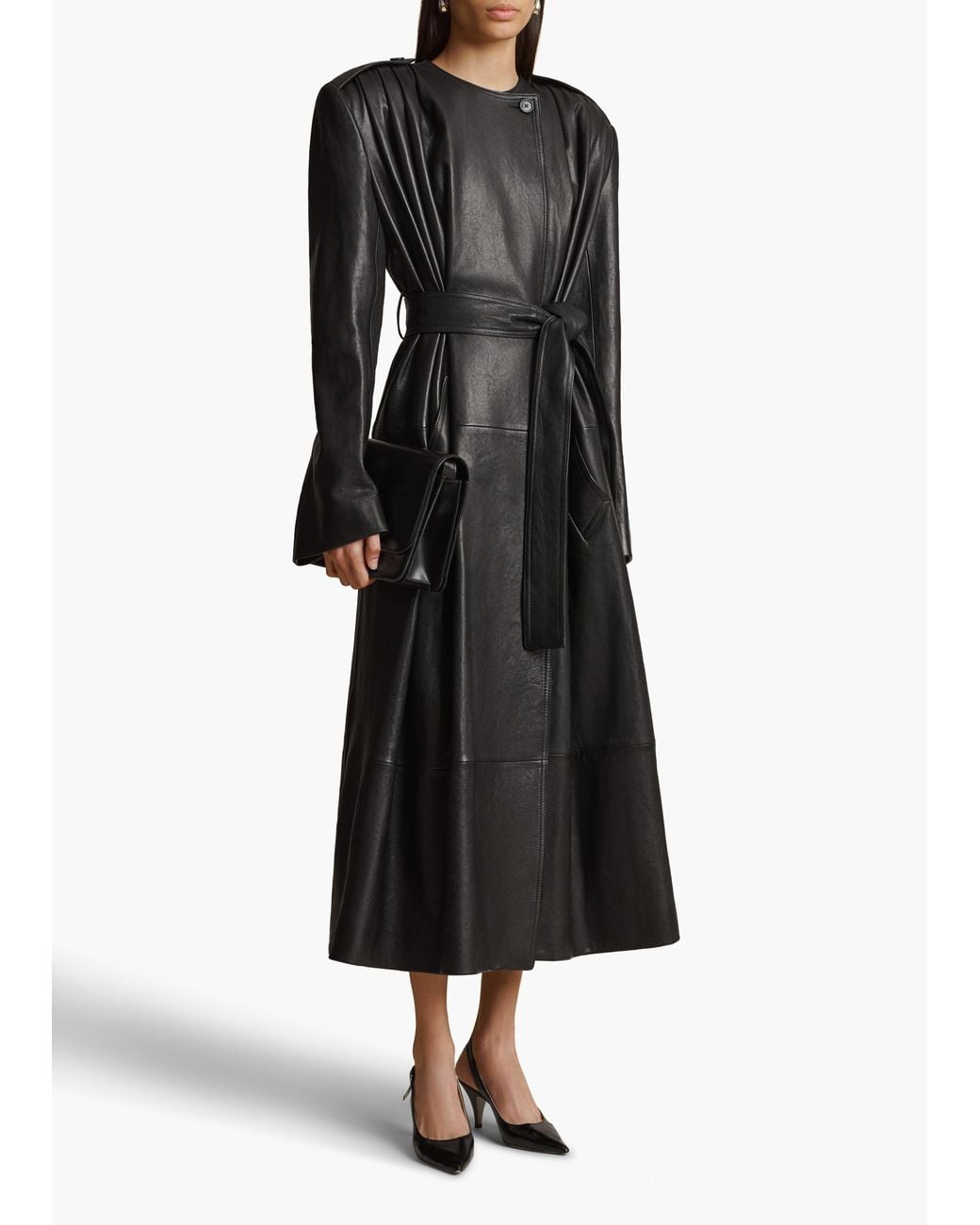 Khaite Black Exclusive Minnler Trench