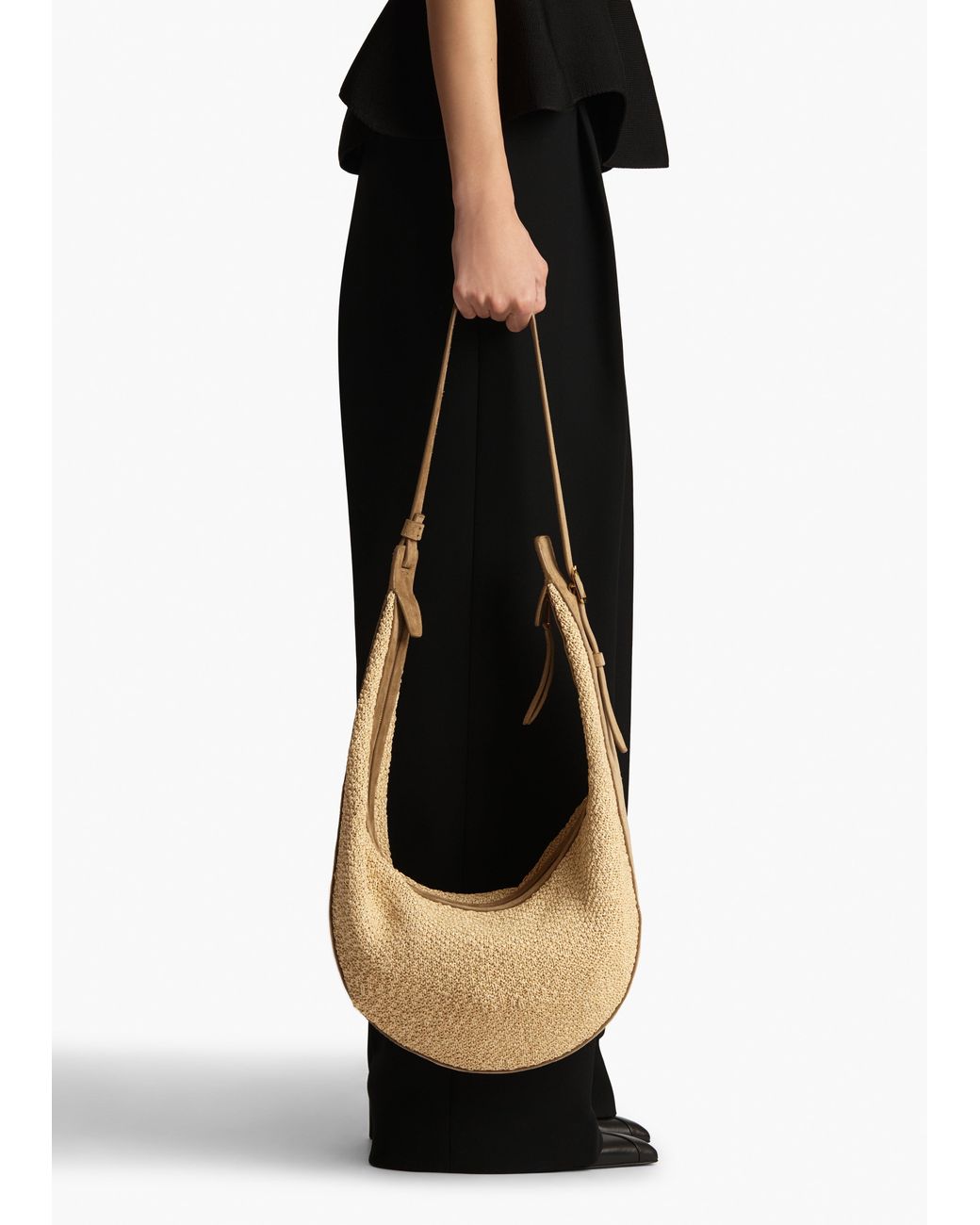 Khaite White Augustina Hobo