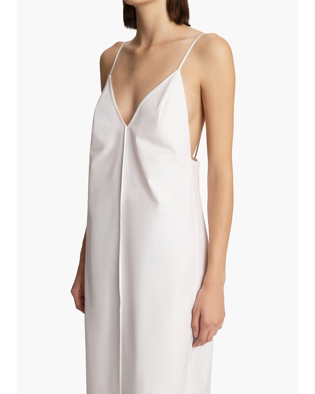 Khaite White Tulula Dress