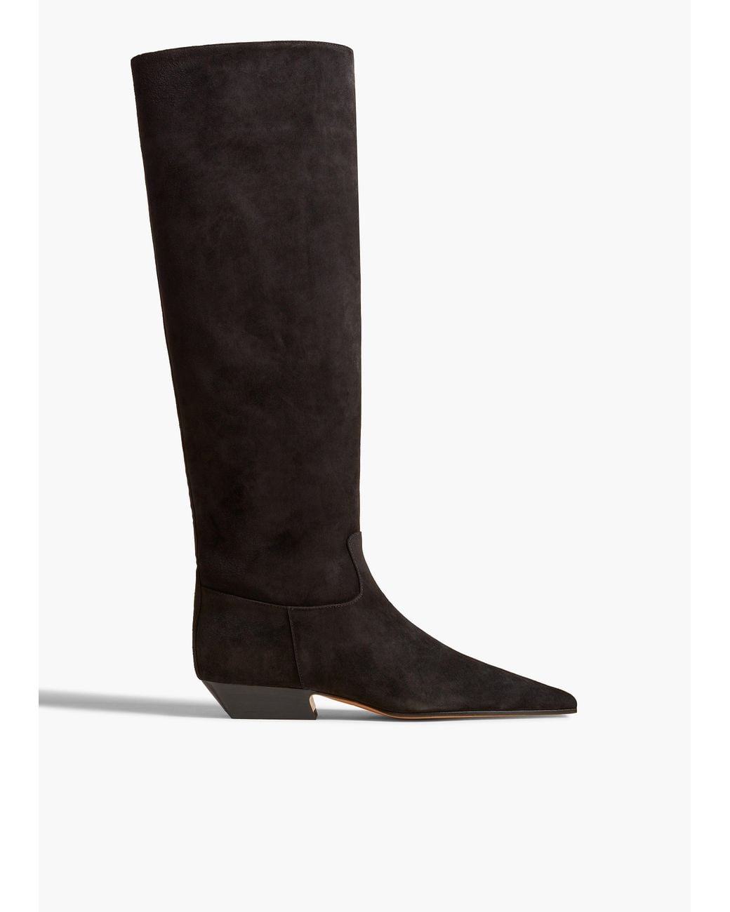 Khaite Black Marfa Knee-High Boot