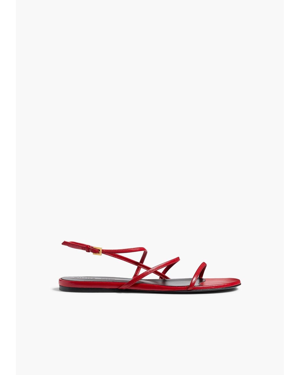 Khaite White Loop Flat Sandal