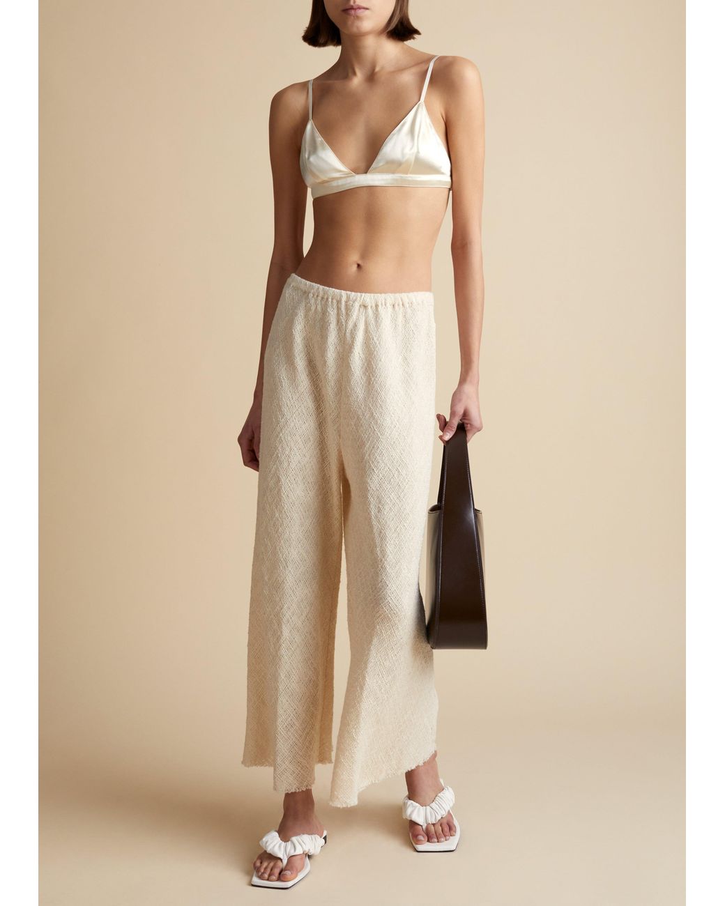Khaite Satin The Lindy Pant in 