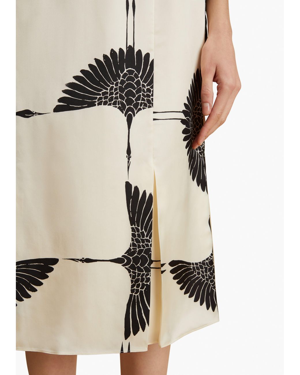 Khaite White Levy Skirt