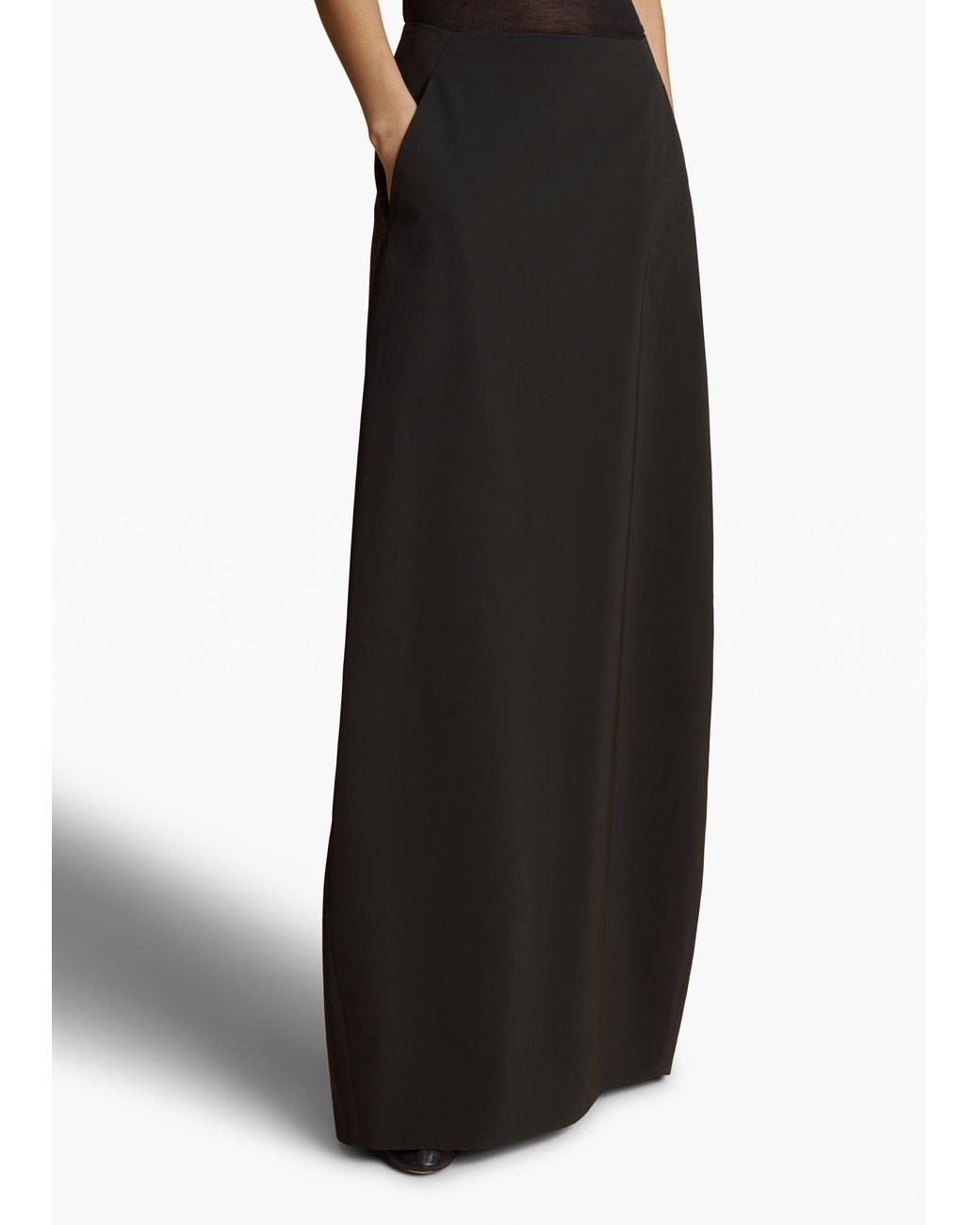 Khaite Black Lauson Skirt