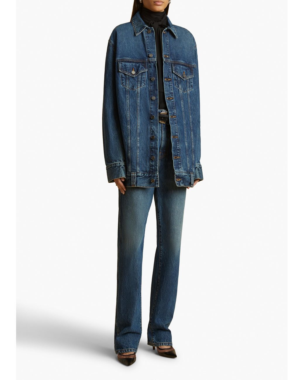Khaite Blue Danielle Stretch Jean