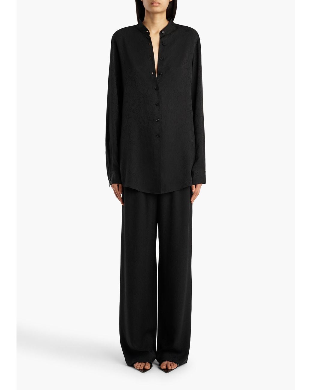 Khaite Black Gruna Pant