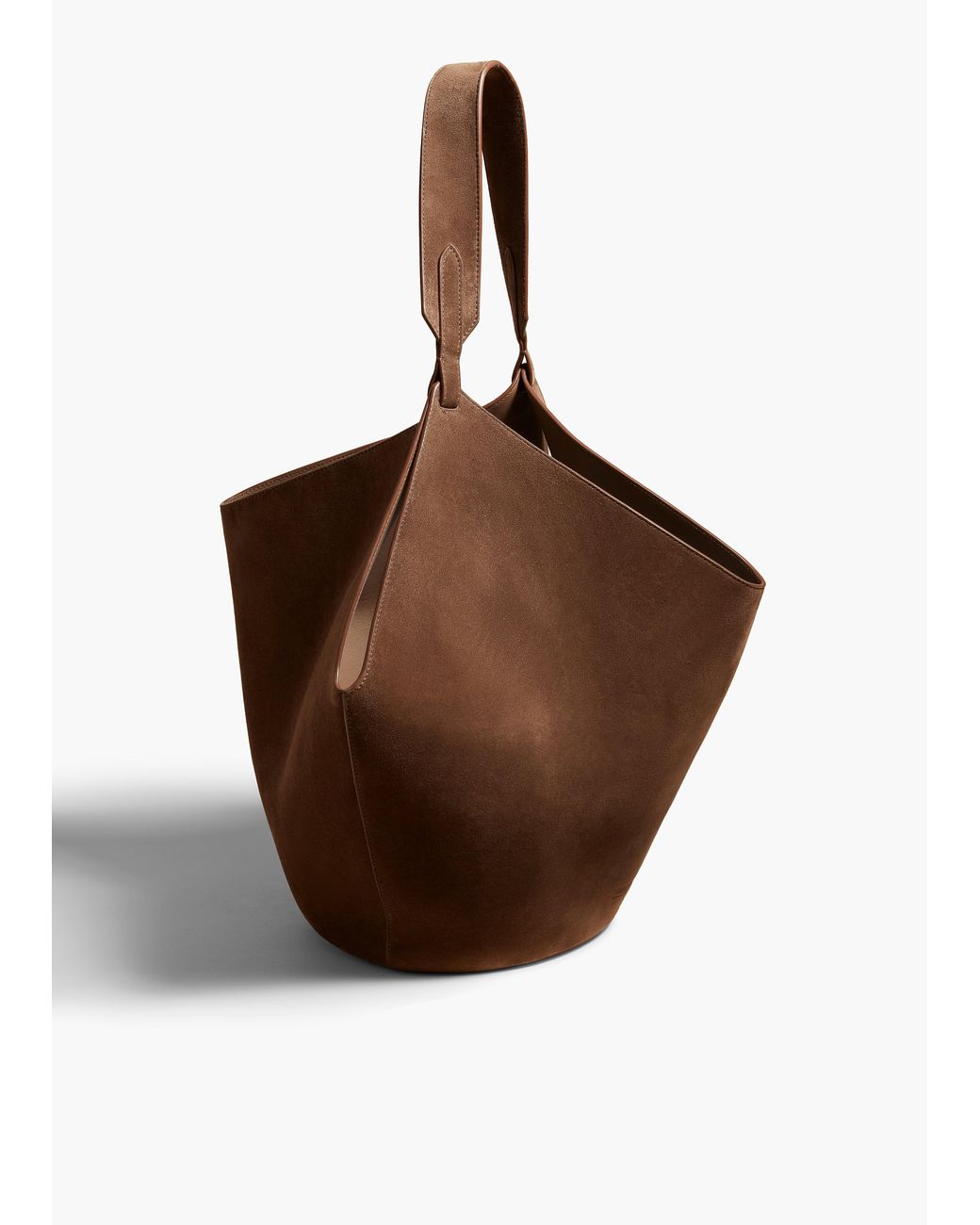 Khaite Brown Medium Lotus Tote