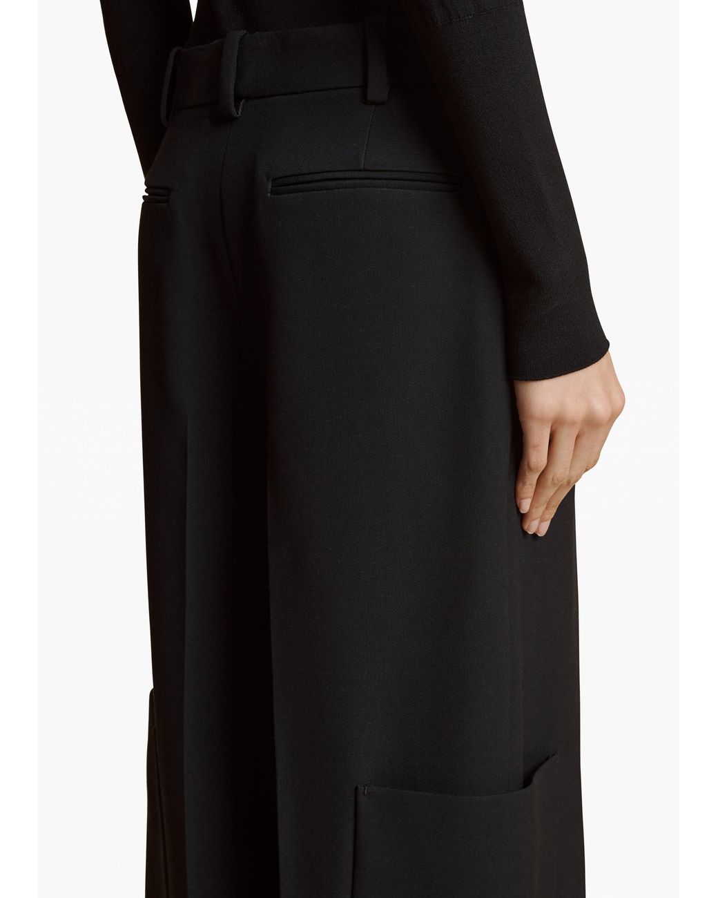 Khaite Black Caiton Pant