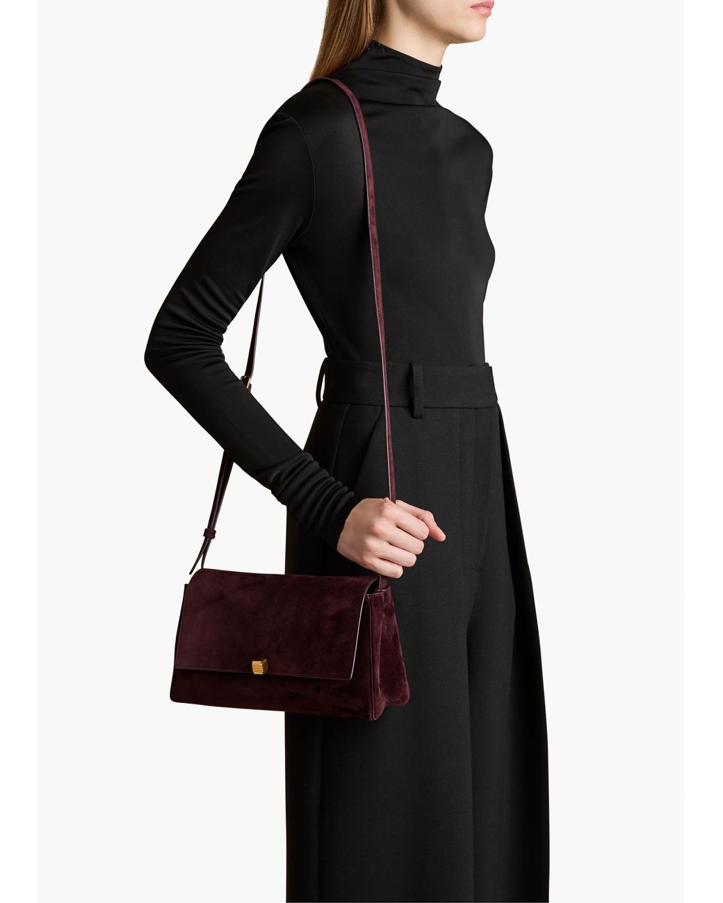 Khaite Purple Audrey Crossbody Bag