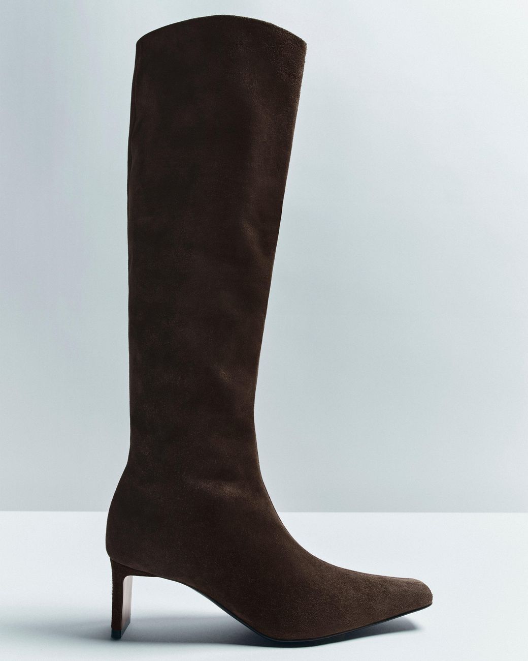 Khaite Brown Ona Knee-High Boot