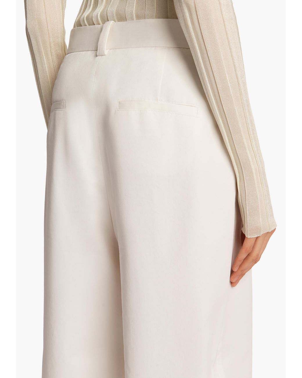 Khaite White Gari Pant