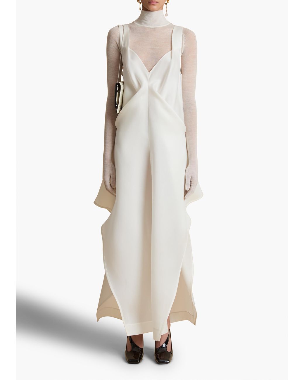 Khaite White Kenith Dress