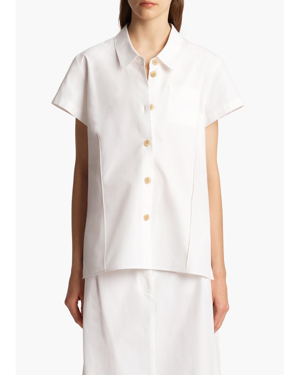 Khaite White Keefe Top