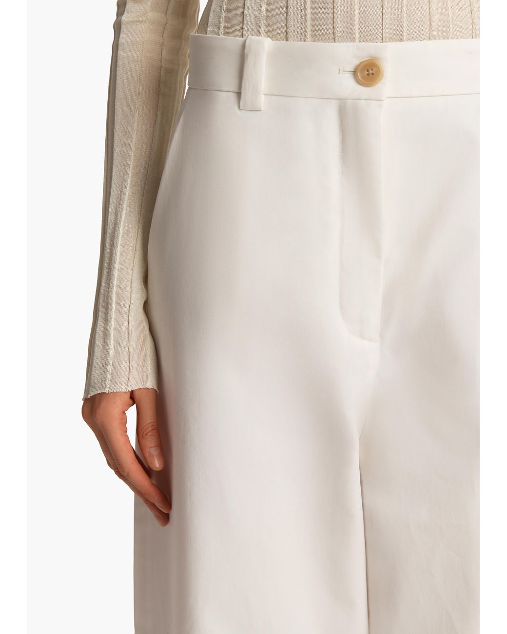 Khaite White Gari Pant