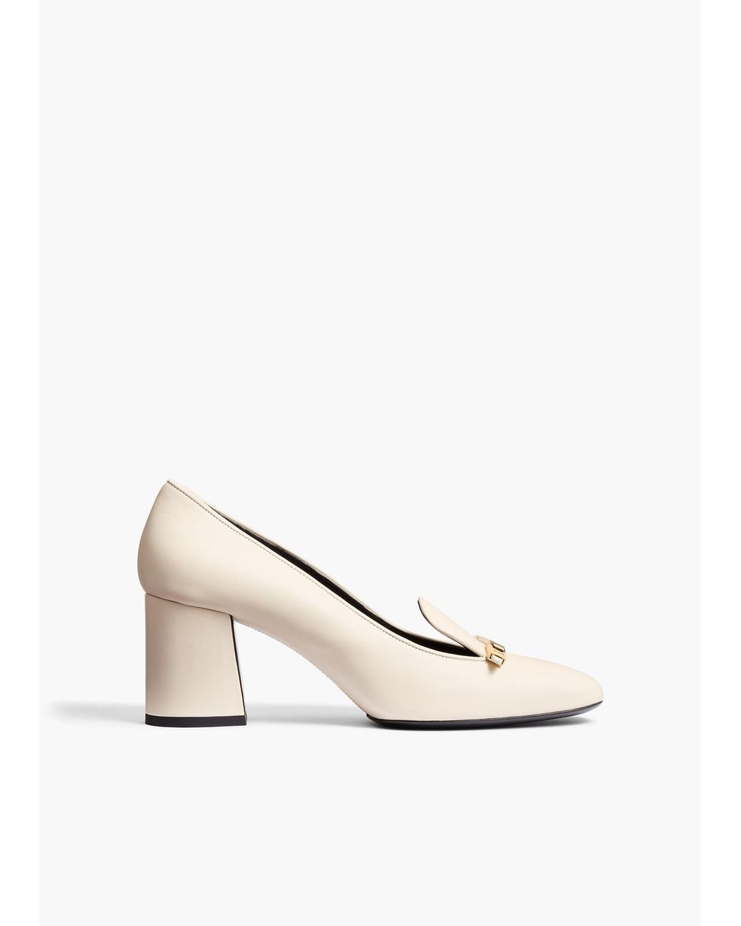 KHAITE Elio Loafer Pump in White | Lyst