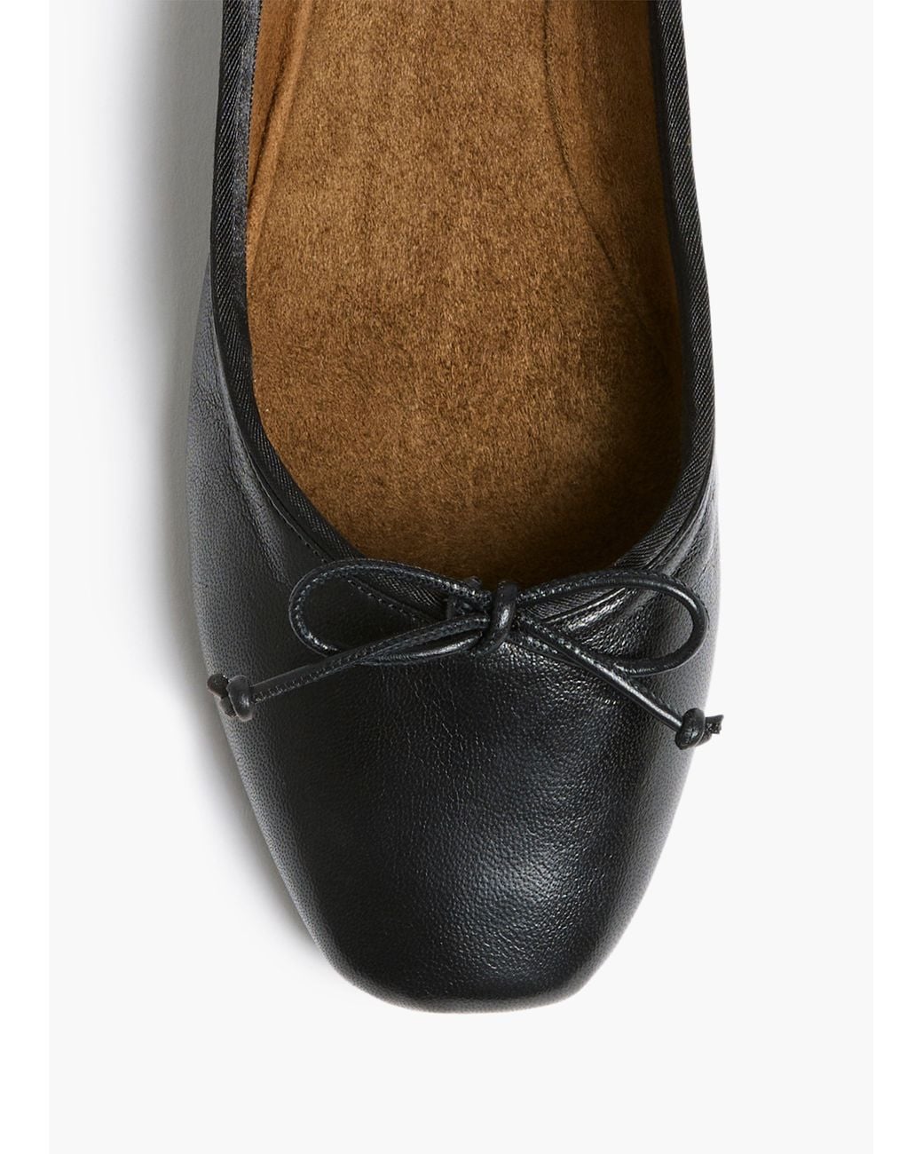 Khaite White Charlotte Ballerina Flat