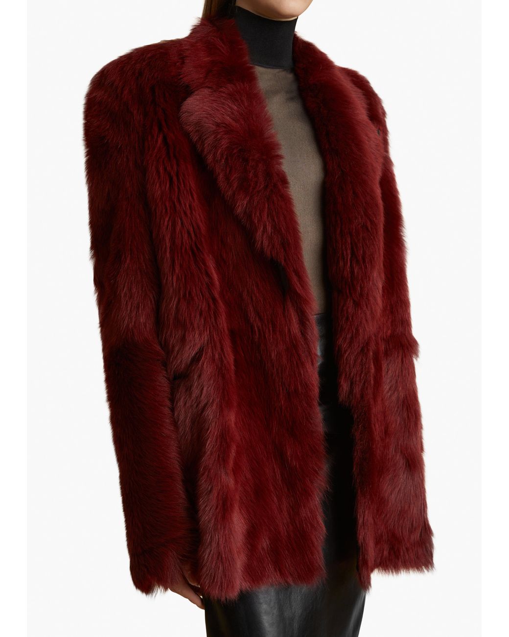 Khaite Red Willow Shearling Jacket