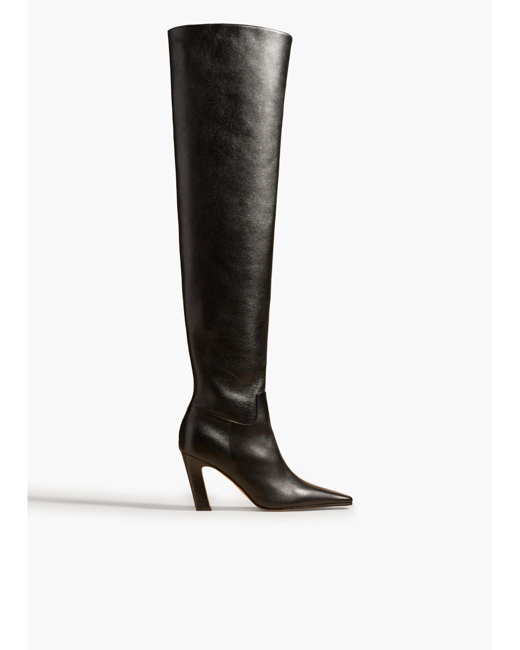 Khaite Black Marfa Over-The-Knee High Boot