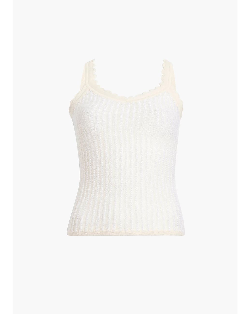 Khaite White Ennio Tank