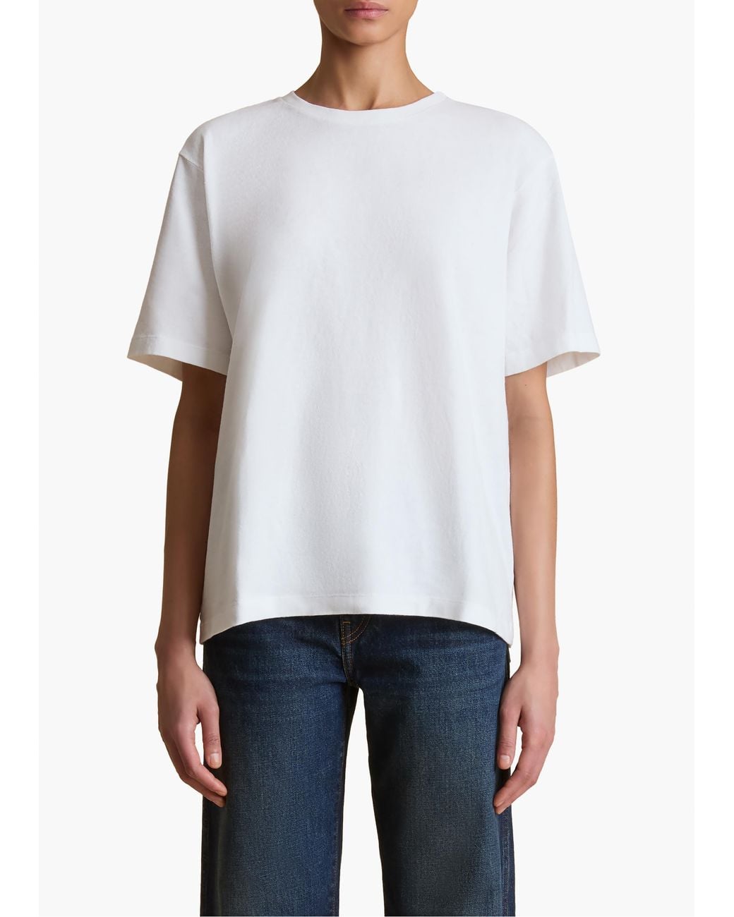Khaite White Mae T-Shirt