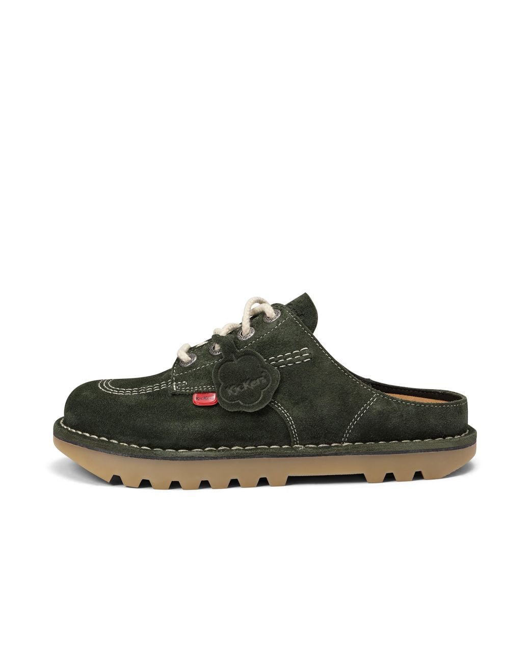 Kickers Green Adult Kick Mule Suede