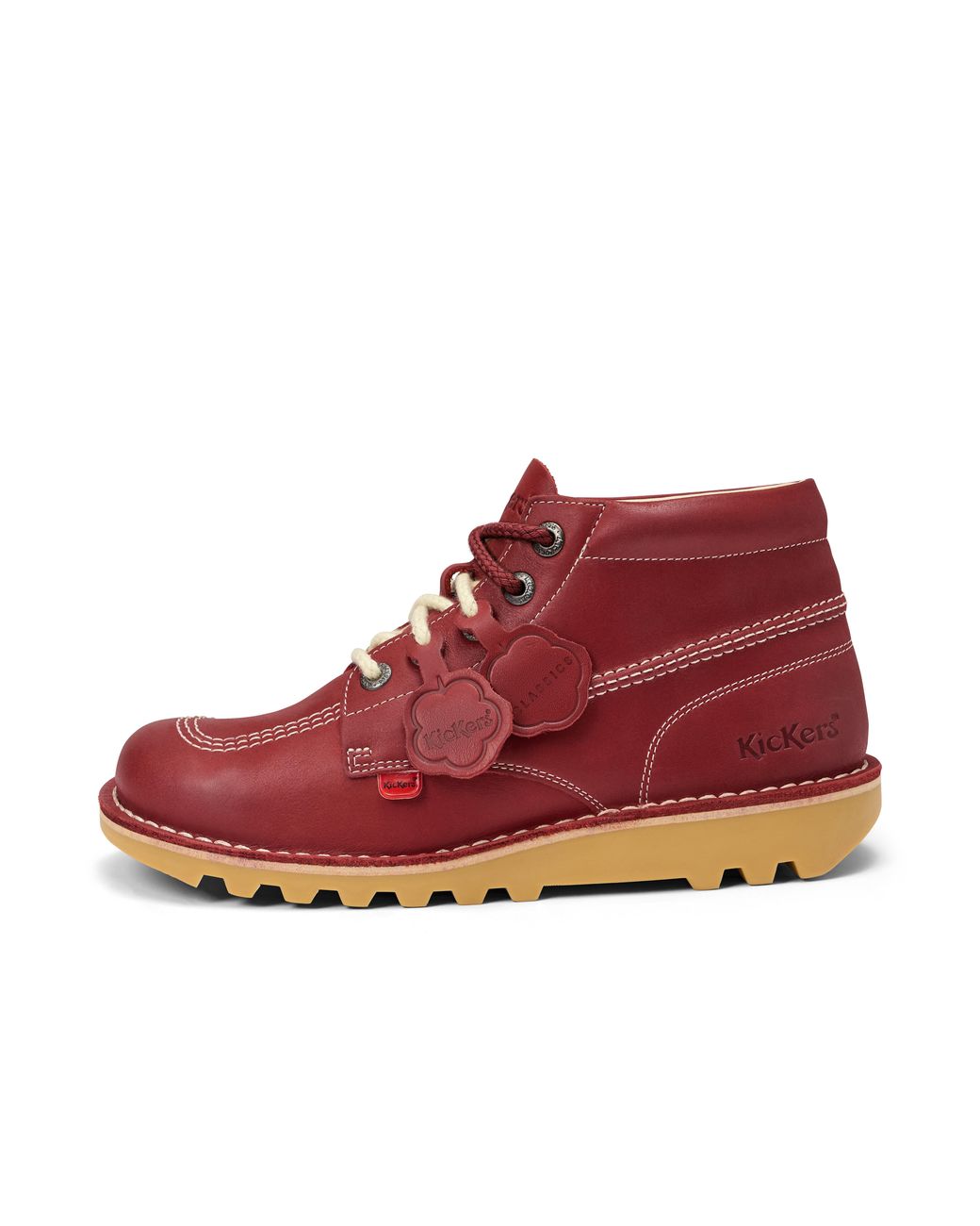 Kickers Red Adult Kick Hi 75 Leather